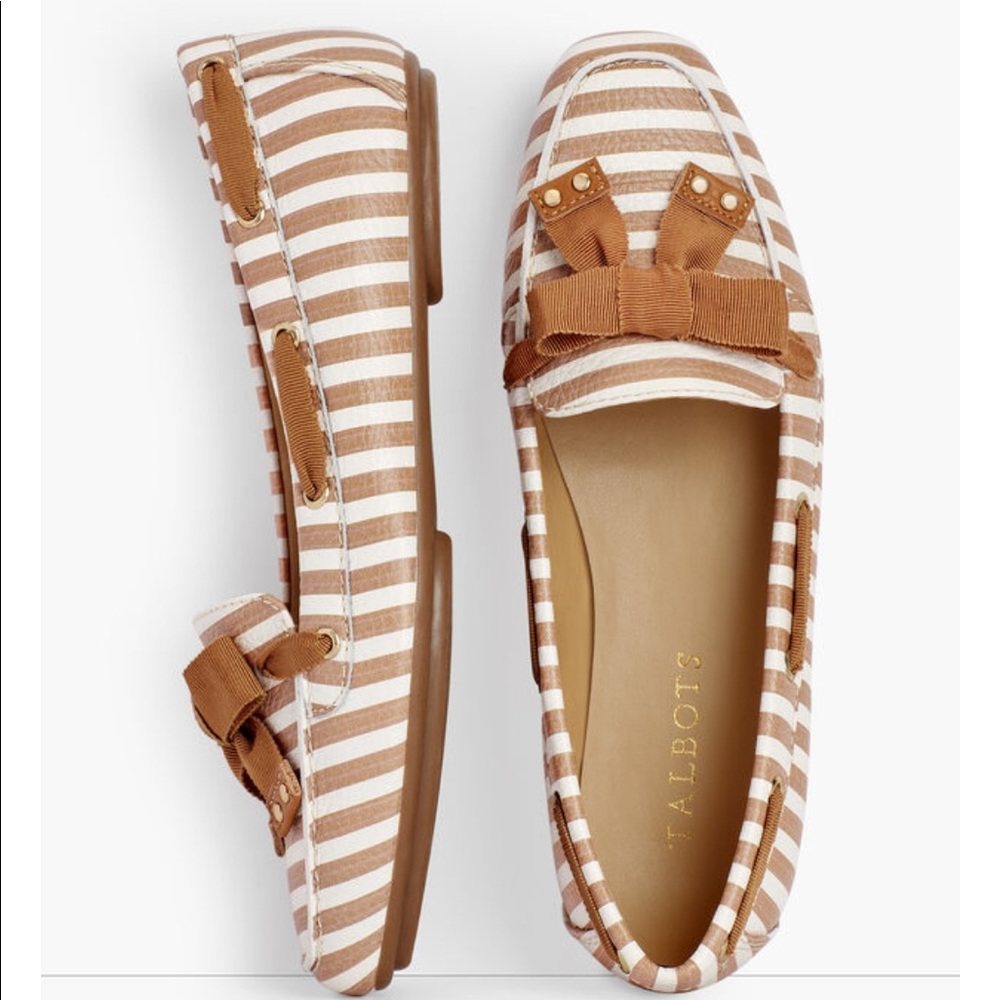 BECCA RIBBON DRIVING MOCCASINS STRIPE